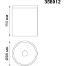 Уличный потолочный светильник NOVOTECH TUMBLER 358012 NV-358012